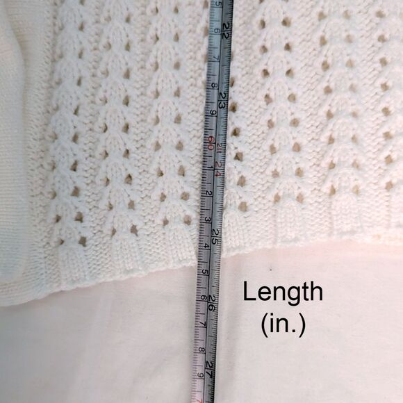 Vintage USB Cardigan Sweater Womens M Knit Chunky Grandmacore Cottagecore Retro - Picture 6 of 8